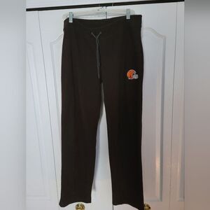 Ladies Cleveland Browns Terry Lounge Sweatpants Size M